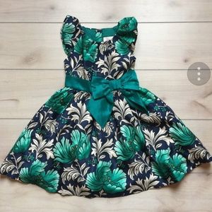 Gymboree Emerald & Navy Party Dress (Sz 8)